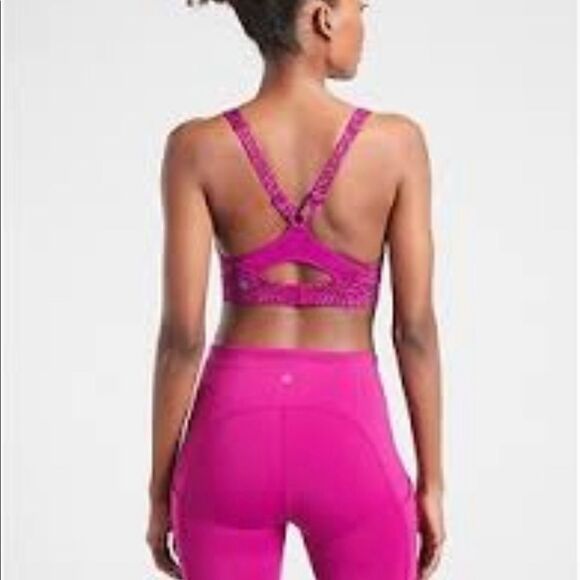 Athleta Advance Printed Bra 32B m5 - Picture 2 of 5